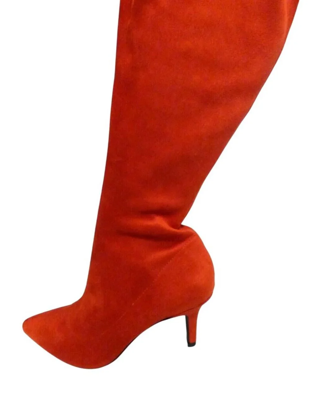 INC International Concepts Briella Sock Over-The-Knee Boot, Red Lava, 5